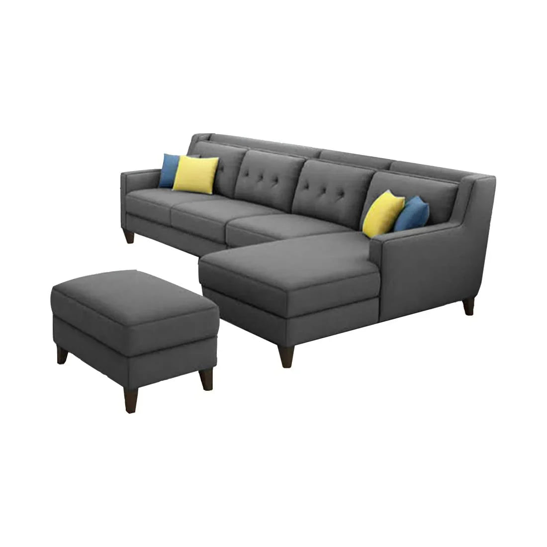 Milner L Shape Sofa with Ottoman – Heaven Furnishing