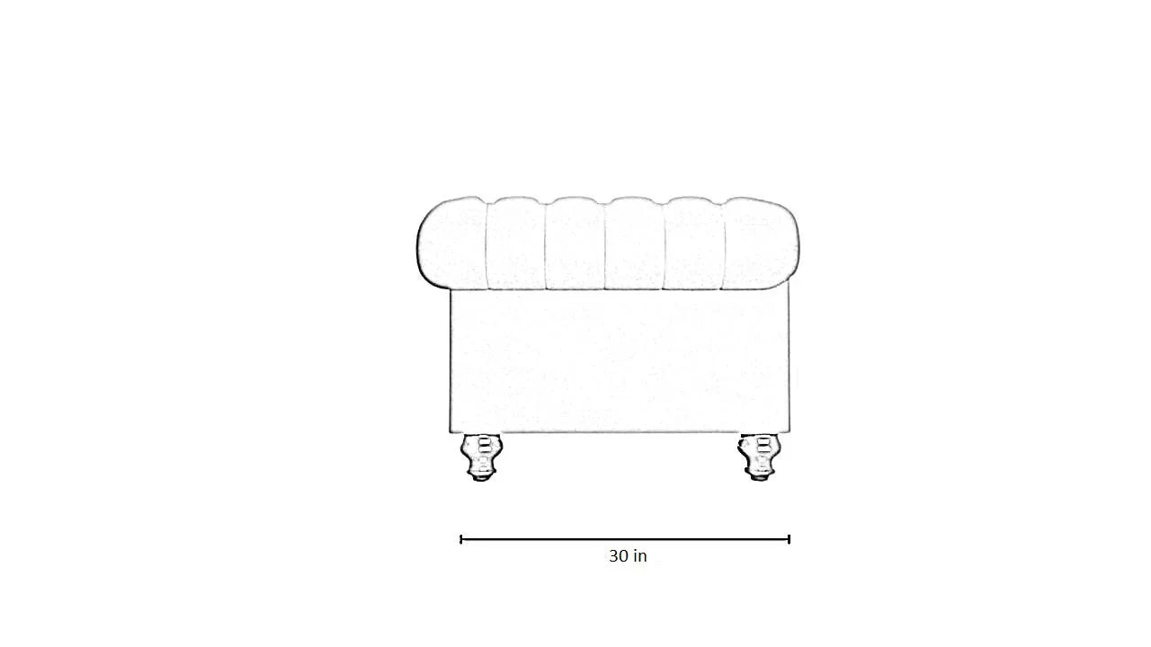 Simpson Solid Wood Chesterfield Sofa – Heaven Furnishing