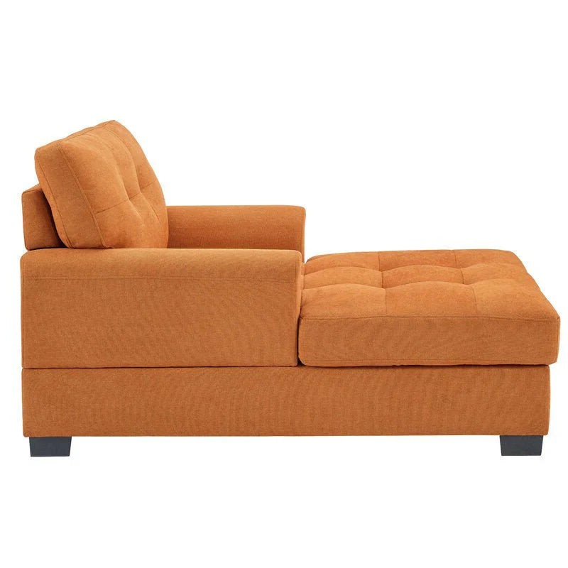 Smithy Tufted Recessed Arms Chaise Longue Sofa | Arm Chair – Heaven Furnishing